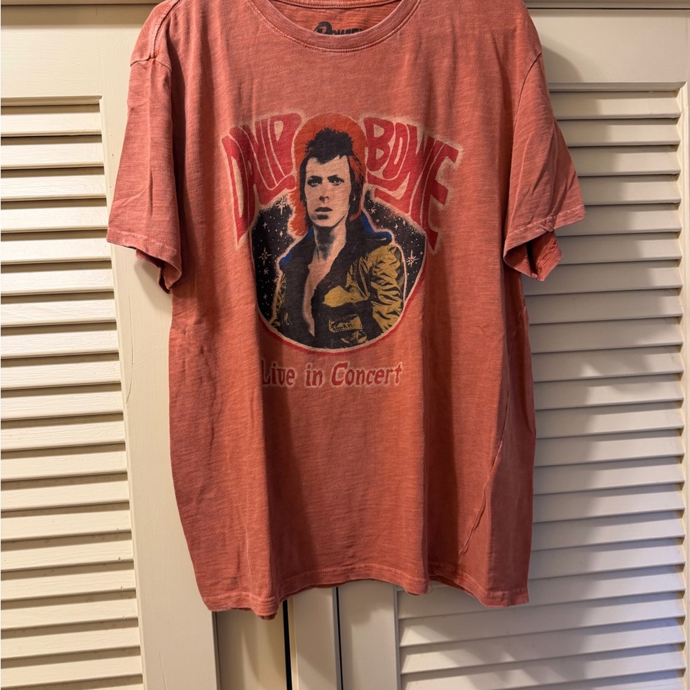 Lucky Brand David Bowie Concert Tee - Rust - Picture 2 of 4